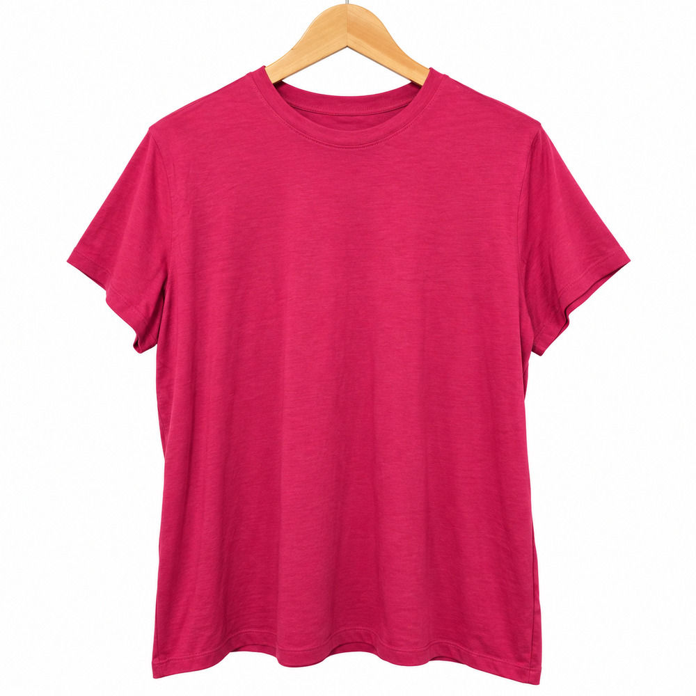 Pact Essential Crewneck Tee Womens Plus Size 2X Pink 100% Organic Cotton NWT